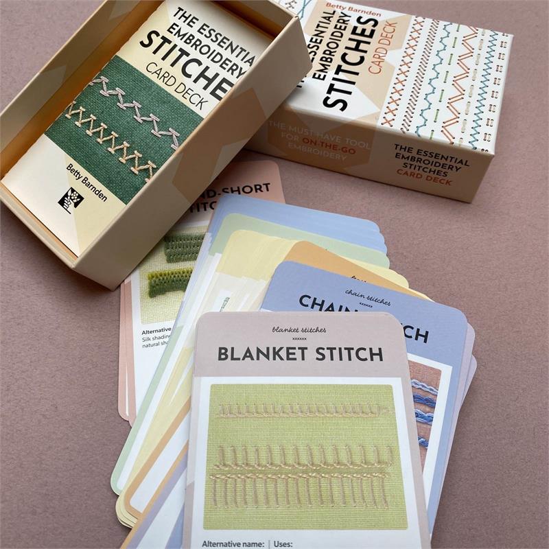 The Essential Embroidery Stitches Card Deck