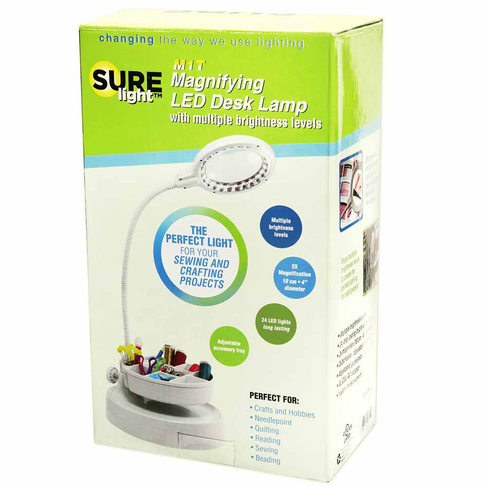 SURElight Magnifying LED Desk Lamp