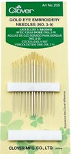 Gold Eye Embroidery Needles 3-9