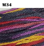 6-Ply Embroidery Cotton - Variegated (High Contrast)