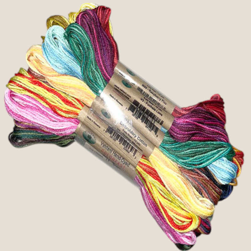 6-Ply Embroidery Cotton - Variegated (High Contrast)