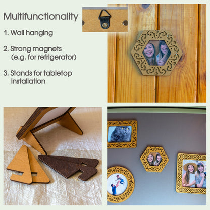 Magnetic Round Embroidery Hoop Set