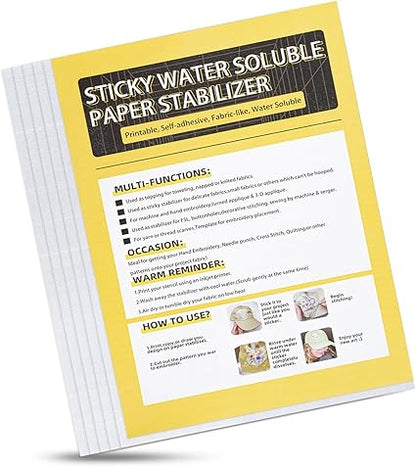Sticky Water-Soluble Printable Stabilizer